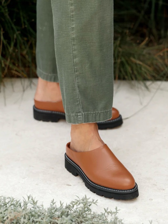 Jenni Kayne Shoes - Jenni Kayne Leather Lugged Mules